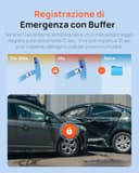 70mai Dash Cam Anteriore e Posteriore A410, Doppia Dashcam 2.5K+1080P HDR, Visione Notturna Super, Apertura F1.55, Modalità Parcheggio 24H, WiFi GPS, G- Sensor, Registrazione in Loop, Include 64GB SD - 4