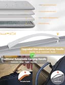 HYZUO 15-16 Zoll Hartschalen Laptophülle für MacBook Pro 16 M5/M4/M3/M2/M1 A3428 A3429 2026-2019, MacBook Air 15 M3/M2/M1 2026-2023, Dell XPS 16 Laptop, 15" Surface Laptop, Stein Grau - 5