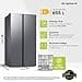 Samsung Frigorifero Side by Side AI RS70F65QET/EF, All-Around Cooling, Wifi con AI Energy Mode, Total No Frost, SpaceMax, 655 L, LxAxP: 91,2 x 178,4 x 72,6 cm, Metal Inox - 2