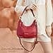 David Jones - Women's Shoulder Bag - Ladies Faux Leather Hobo Bag - Crossbody Bag Messenger Bag Small Handbag - Girl Trendy Fashion Elegant - Red - 2