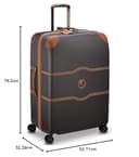 DELSEY Paris Chatelet Air 2.0 Hardside Luggage with Spinner Wheels, Chocolate Brown, 2 Piece Set 19/24, Chatelet Air 2.0 Hardside Luggage with Spinner Wheels - 11