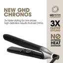 ghd Chronos Hair Straightener & Styler in Black - Most Advanced Styler, 3X Faster Styling, More Shine, No Extreme Heat Damage - for All Hair Types - (UK Plug) - 3