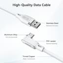 AMVR 16FT (5 m) Cable de conexión compatible con Meta Quest 3/3s/2/Pro y Pico 4 Series - Línea de datos USB-C de hasta 5 Gbps a USB 3.0 para juegos de PC y transmisión SteamVR - 4