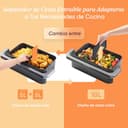 Cosori Freidora de Aire Dual Blaze TwinFry 10 Litro-True Metal-Doble Resistencia 2800 W (35–240 °C)-Divisor para Zonas de la Gran Doble Cesta-6 Funciones-Smart WiFi-Máx 10 Personas-Limpiable - 6