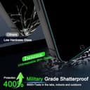 IMBZBK für iPhone 17 Pro Max für Panzerglas Sichtschutz, Auto-Installation, mit Kameraschutz, Anti Spy 9H+ Härte Privacy Schutzfolie, Militärstandard Schutz Folie, Anti-Kratzer, 3+3 Stück - 4