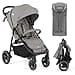 Joie Litetrax Set de Carrito Bebé con Saco Térmico | Silla de Paseo Ligera y Compacta con Suspensión Flex - Plegable con una Mano - Capota UV 50+ - Ruedas Antipinchazos - Pebble - 1