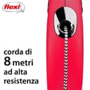 Croci C5055147 Guinzaglio Flexi New Classic Cord, Rosso - 5