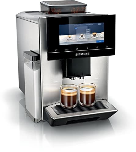 Siemens, caffettiera super automatica, EQ900, modalità barista, 2 smerigliatrici in ceramica, display touch&slide, 6,8", connettività Home Connect, acciaio inossidabile, TQ903R03