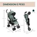 Chicco Echo Lite Passeggino Leggero da 0 Mesi a 22 kg, Schienale Reclinabile in 4 Posizioni, Seduta Spaziosa, Manicotto Paracolpi, Chiusura a Ombrello, Freni Gemellati e Ruote Anteriori Girevoli - 2