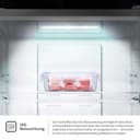 Hisense RB327N4ADD Kühl-Gefrier-Kombination, EEK D, Total NoFrost, wechselbarer Türanschlag, Flaschengitter, 171 Liter Kühlteil, 85 Liter Gefrierteil, Inox Look - 9