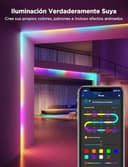 Govee Tira LED 5M, Luces LED RGBIC con Control por Segmentos, Sync de Música, 64 Modos de Escena, Control Mediante App y Millones de Colores para Dormitorio, Salón, Fiesta - 5