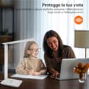 lampada da scrivania,lampada da lettura,dimmerabile lampada da tavolocon porta USB, 3 modalità di illuminazione, lampada da comodino pieghevole per lettura,unghie,lavoro,studiare,ufficio,dormitorio - 2