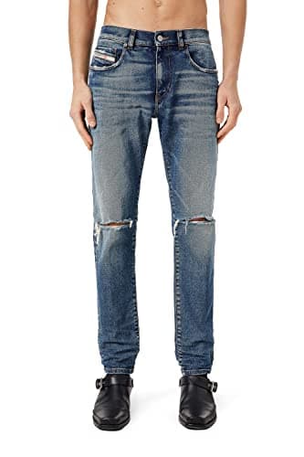 Diesel - Men's Slim Fit Stretch Jeans Blue - D-Struct 09C87, Size: W30, Length: L32