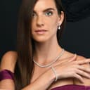 Diamond Treats Bracciale Tennis da Donna, Argento Massiccio 925, con Zirconi Bianchi Super Brillanti da 4 mm di qualità AAA. Questo Bracciale da Donna da 6,5'' è Il Regalo Perfetto per Lei. - 6