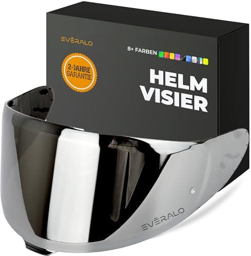 Everalo kompatibel mit Visier Shoei Nxr 2 - Z8 - Xspr Pro - X15 - Cwr F2 (Verspiegelt Chrom)