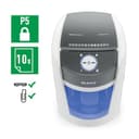 Leitz IQ OptiMax Office P5 Distruggidocumenti Professionale a Taglio Micro, Distrugge 12-10 Fogli, Tecnologia di Rotazione del Cestino e capacità extra del 33%, Silenzioso, Cestino da 35 L, 83600000 - 2