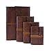 Tivoli Small Recycled Leather Journal / Notebook, Handmade Classic Italian Style, Including Special Box (9x13 cm) Brown - 5