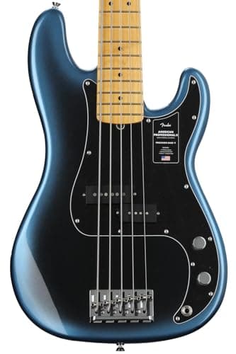 Fender American Professional II Precision Bass V MN (Dark Night) - Basso elettrico a 5 corde