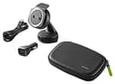 TomTom Rider Sat Nav Car Mounting Kit for all TomTom Rider Motorcycle Sat Navs, includes car dashboard mount, high speed dual charger, cable and protective carry case (check compatibility list below) - 1