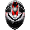 AGV K6 S Karve Premium Integralhelm Matt-Schwarz / Weiß / Rot S Carbon-Aramid Motorradhelm leicht mit Pinlock & Kommunikationsvorbereitung - 7