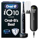 Oral-B iO10 Electric Toothbrushes For Adults, Gifts For Women / Men, 1 Handle, 1 Ultimate Clean Toothbrush Head, Charging Travel Case, 7 Modes, 2 Pin Plug, Cosmic Black, Oral B IO Toothbrush - 1