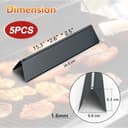 7636 Barre Flavorizer in Smalto Porcellanato, Ricambio Accessori da 38,9 cm per Barbecue a Gas, per Weber Spirit I&II E-310/320/330, S-310/320/330 (con manopole bruciatore Anteriori) - 2