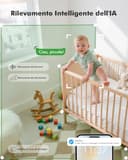YESIMOM Baby Monitor WiFi 4,3", 360°PTZ Telecamera Bambini con Monitor Videocamera Neonato con IPS Schermo 2500mAh e Luce Notturna, Controllo da APP Mobile e Monitor, Visione Notturna, Ninne Nanne - 7