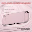 PlayVital Funda Protectora para Nintendo Switch 2 (2025) - Carcasa Rígida Dockable con Soporte Plegable y Tapas para Joysticks, Protector para Switch 2 - Color Sólido Serie (Rosa Sakura) - 5