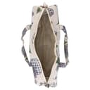 Gegong Borsa portaoggetti fatta a mano per ferri da maglia in tessuto per maglioni, organizer in tessuto jacquard con fiori viola, per trucco, scrivania, viaggi, camera da letto, soggiorno (fiore - 3