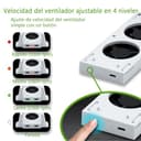 Mcbazel Ventilador para soporte de enfriamiento Xbox Series S con indicador LED / dos puertos USB (solo para Xbox Series S) - 4