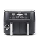 Ninja Foodi MAX Dual Zone Digital Air Fryer, 2 Drawers, 9.5L, 6-in-1, Uses No Oil, Max Crisp, Roast, Bake, Reheat, Dehydrate, Cook 8 Portions, Non-Stick Dishwasher Safe Baskets, Black AF400UK - 1