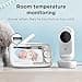 Motorola Nursery Ease 44 Connect - WiFi Baby Monitor with Camera - 4.3 Inch Video Baby Monitor Display - Hubble App - Night Vision, Lullabies, Microphone, Room Temperature Monitoring - White - 5