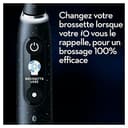 Oral-B iO Series 10 Elektrische Zahnbürste + Ersatzbürste , Bluetooth, 7 Bürstmodi, Coaching, 1 Reisetasche, 1 Tasche, Schwarz / Cosmic Black (Verpackung kann variieren) - 9