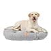 Ferplast Dog Bed Cushion for Medium Dogs, Cat Bed, Washable Synthetic Boucle Fabric, Soft Padding, 78 x 50 x 5 cm, Grey - 1