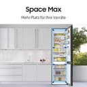 Samsung Kühl-Gefrier-Kombination, Kühlschrank mit Gefrierfach, 203 cm, 390 l Gesamtvolumen, 114 l Gefrierteil, AI Energy Mode, Flaschenregal, Premium Black Steel, RL38C602CB1/EG - 7
