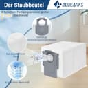 Bluearks 29 Stück Zubehör für Roborock S8 MaxV Ultra/S8 Max Ultra Roboter Saugroboter,1 Mop Reinigungsbürste,2 Hauptbürste,4 Filter,4 Wischpad,4 kleiner Mopp,6 Seitenbürsten,6 Staubbeutel,S8 Max - 6