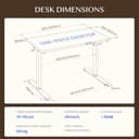 FLEXISPOT E1 Pro ONE PIECE Electric Standing Desk with Dual Motors, 160x80cm, Sit Stand Table Height Adjustable Desk with Memory Smart Pannel for Home Office,Black+White - 2