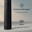 Philips Sonicare 5300 elektrische Zahnbürste, Schallzahnbürste mit 2 Intensitätsstufen, Andruckkontrolle, EasyStart, Smartimer und BrushPacer, Schwarz, Modell HX7101/01 [Neue Technologie] - 7