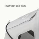 Bugaboo Dragonfly Sonnendach mit Lüftungsfenstern, ausziehbar für zusätzlichen und optimalen Sonnenschutz, wasserabweisend, Misty Grey - 3