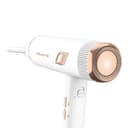 Rowenta Ultimate Experience Maestria Haartrockner, Nano-Brushless-Motor, leichtes Gehäuse, 9 Geschwindigkeits-/Temperatureinstellungen, inkl. vielseitigem Zubehör, Weiß/Kupfer, CV9910F3 - 2