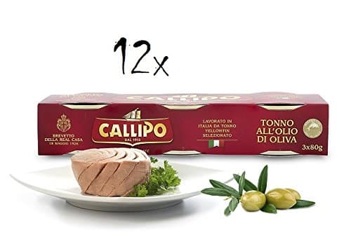 12x Callipo Tonno all'olio di oliva 3x 80g italienisch Thunfisch in Olivenölera Prangi 156-89812 Pizzo (VV) - Werks S.S.