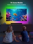 Govee LED TV Backlight, 2.4M RGBIC Backlight for 40-50 inch TV, Smart LED Strip with Bluetooth Wi-Fi and App Control, Works with Alexa and Google Assistant, Music Sync, 76 Profiles - 6