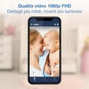 VTech baby monitor smart Wi-Fi con 2 telecamere, schermo HD a colori da 7", videocamera FHD 1080p, app gratuita, controlli panoramica, inclinazione e zoom, ninne nanne, suoni rilassanti: RM7764-2HD - 6