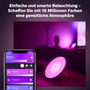 Philips Hue White & Color Ambiance Bloom Tischleuchte (500 lm), dimmbare Tischleuchte für das Hue Lichtsystem mit 16 Mio. Farben, smarte Lichtsteuerung über Sprache oder App, weiß - 5