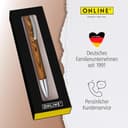 ONLINE Kugelschreiber Vision Nature Walnut I Eleganter Drehkugelschreiber aus Holz und Metall in hübscher Geschenkbox I Kulli mit internationaler Großraummine in Strichstärke M, Schreibfarbe schwarz - 7