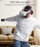 Syntech 5m Link Kabel kompatibel mit Oculus/Meta Quest 3/Quest 3S/Quest2/Pro/Pico 4 Zubehör and PC/SteamVR, USB-C-Kabel mit USB-3.0-Adapter für VR-Headset, 5 Gbit/s Datenübertragung - 5