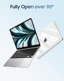 Fintie Hülle Kompatibel mit MacBook Air 15 Zoll M5 M4 M3 M2 A3448 A3241 A3114 A2941 (2026-2023), Ultradünne Hartschale Schutzhülle Snap Case Cover Kompatibel mit MacBook Air 15", Transparent - 4