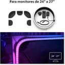 Philips Hue - Kit de inicio Tira de luces LED Hue Play Gradient para PC - 24-27" + Hue Bridge, Luz Blanca y de Colores - sincroniza con el contenido de la pantalla, Compatible con Alexa y Google Home - 4