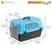 Ferplast Transportín Gato, Transportín Perro Pequeño y Gatos de hasta 5 Kg, Puerta de Hierro Plastificado, Ranuras de Ventilación, 32,5 x 48 x h 29 cm, Transportín Mascotas Rígido Atlas 10 EL - 2