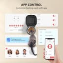 PUPPY KITTY Distributore Automatico Cibo Gatti, 2.4G WiFi Dispenser Cibo Gatti Collegare APP con 10S Registrazion, Ciotola in Acciaio Inossidabile 304, 1-10 Pasti al Giorno, 3L - 2